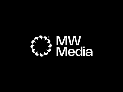 MW Media bold logo clean geometric logomark logotype media production logo minimalist photography logo simple studio logo timeless logo video production logo