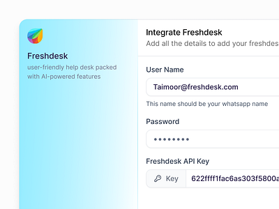 Fresh Desk Integration branding design illustration investment logo minimal mobile ui saas app saas design ui uiux uxdesign web app