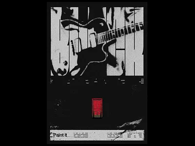 Motion poster "Paint it black" graphic design motion graphics poster poster design typography