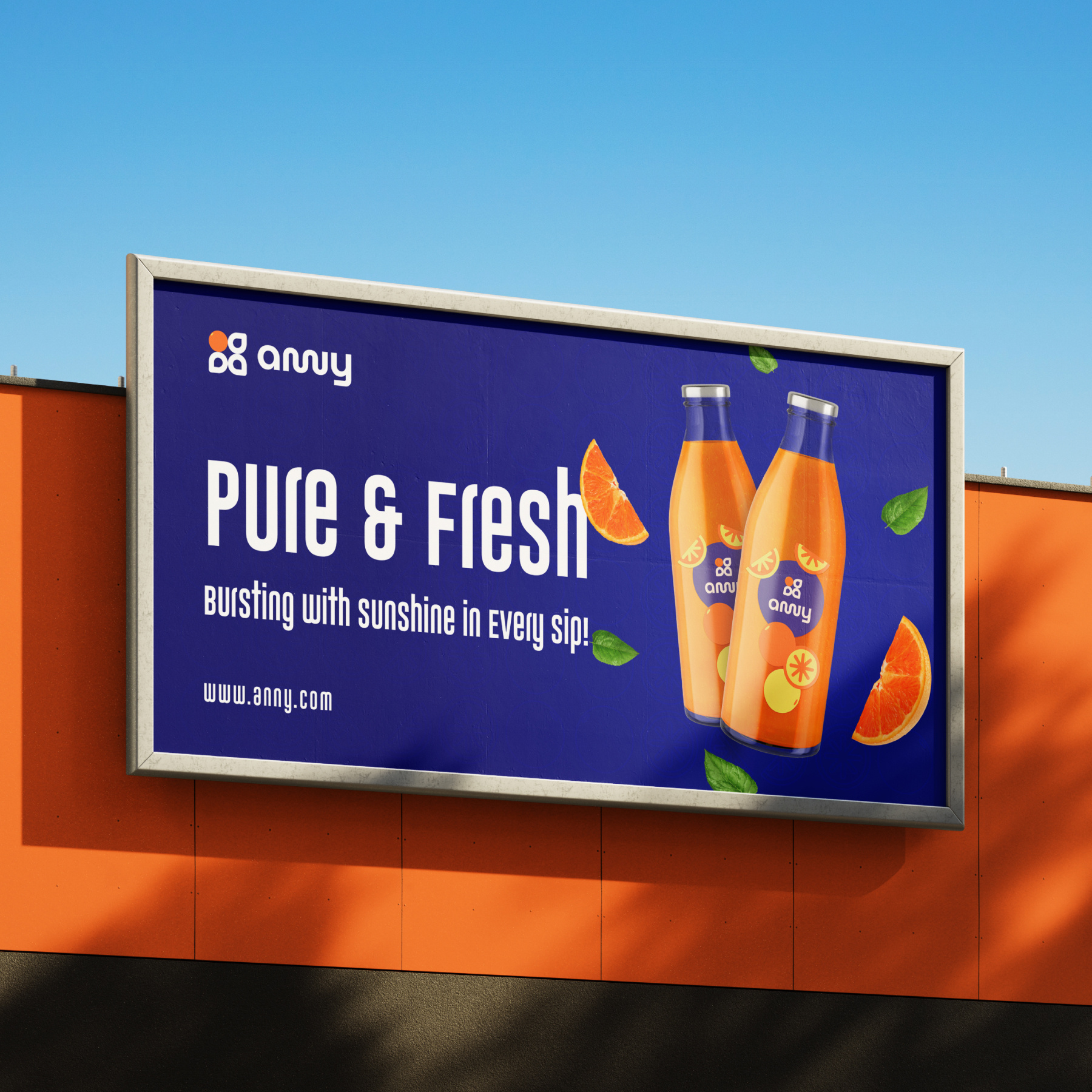 Anny logo branding, identity brand and identity branding creative fruit fruitlogo graphic design graphics identity illustration juice logo logo design logodesign logos motion graphics orange juice orenge juice logo pattern refresh vibrant