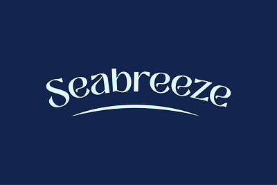 Seabreeze brand branding breeze design fashion identity logo ocean sea wordmark