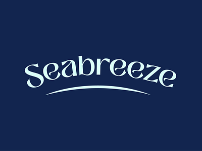 Seabreeze brand branding breeze design fashion identity logo ocean sea wordmark