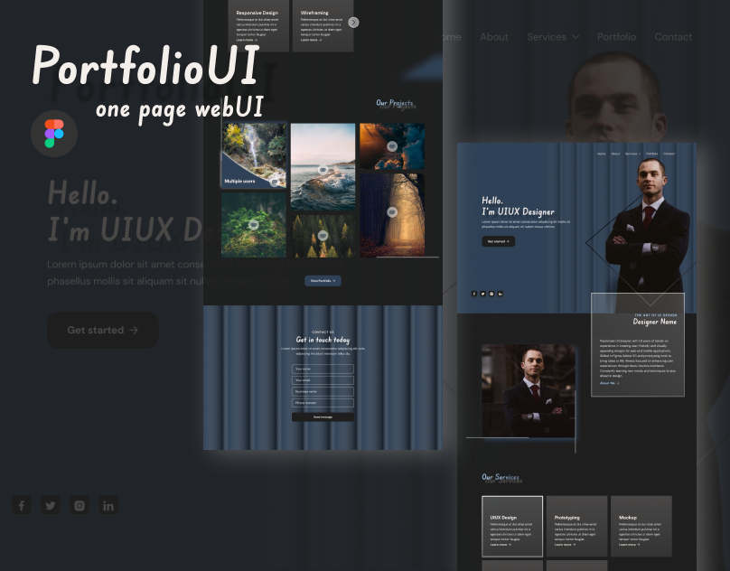Designer Portfolio UI design by systazone solution on Dribbble
