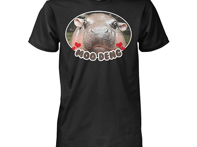 Moo Deng The Pygmy Hippo Shirt design illustration