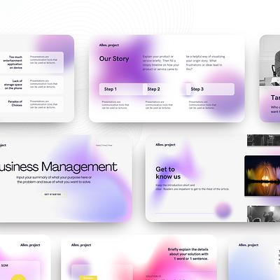 Business Management Pitch Deck Presentation Design ppt design