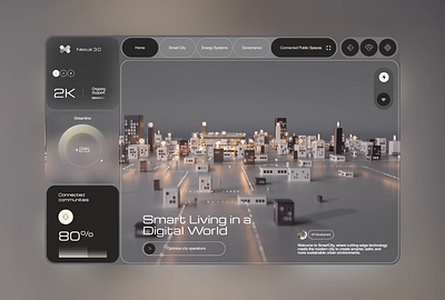 Nexus 3.0 Website 3d animation city design development digital graphic motion motion graphic smart ui uiux user experience user interface ux web web 3.0 web design website
