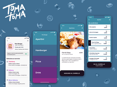 Mobile app for food delivery app branding delivery design food menu mobile mockup native app restaurant ui