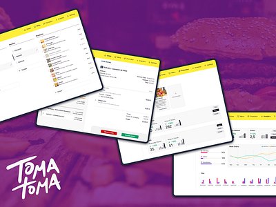 Restaurant-Customer Relationships app branding dashboard delivery food logo menu mobile mock mockup restaurant takeaway uxui