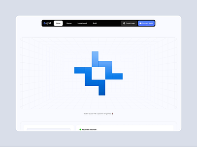 Dynamic Tetris-Inspired Logo Animation 3d animation blockchain footer game gamefi logo logo animation tetris web