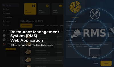 RMS - Web Application figma graphic design logo prototype rms ui