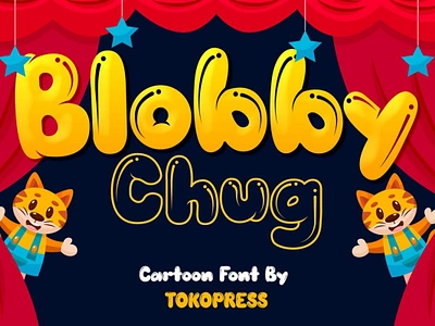 Blobby Chug – Kids blob font branding font children display font font gaming gaming font kids font poster youtube