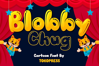 Blobby Chug – Kids blob font branding font children display font font gaming gaming font kids font poster youtube