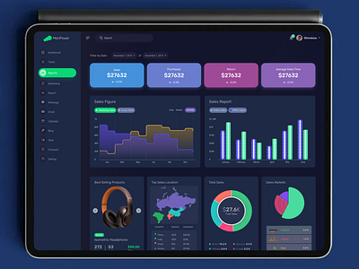 Business Report Analytics Dashboard admin dashboard admin panel agency analytics dashboard business business dashboard business reports colorful ui dark dashboard dark theme dark ui dashboard dashboards figma design light dashboard reports dashboard vinomind web application webapp webapps