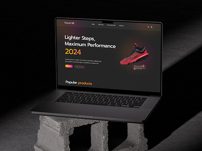 Trend88 - Shoes Store Landing Page landingpage ui uiux webdesign