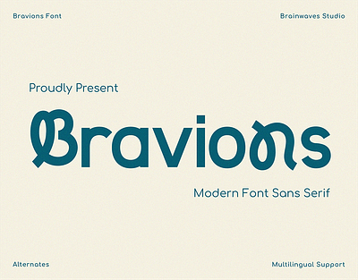 Bravions Sans Display Font display font font fonts graphic design logo modern sans serif sans serif sans serif display typeface typography