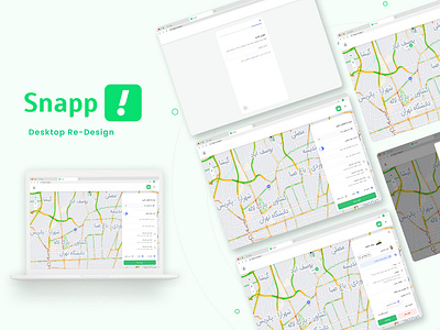 Snapp Re-Design Desktop (Book Taxi) 3d branding ui