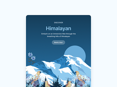 Motion animation card design animation calm card deep design mind motion graphics nature ui