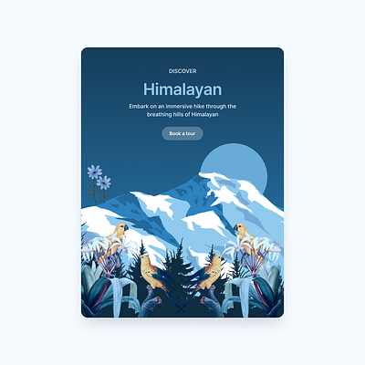 Motion animation card design animation calm card deep design mind motion graphics nature ui