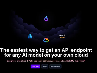 Mystic.ai's cloud integration hero aws azure clouds gcp machine learning ui