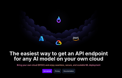 Mystic.ai's cloud integration hero aws azure clouds gcp machine learning ui