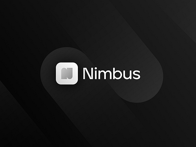 Nimbus Logo – Elevating Cloud-Based Banking ☁️ app bank black brand branding card cloud credit card dark design graphic design logo n n logo