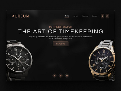 Watch Homepage - UI WEB branding dark mode dark mode ui dark mode web dark mode webd esign elegant web figma figma design graphic design homepage homepage ui ui ui inspiration ui web ui web design ux watch watch design web watch product watch web
