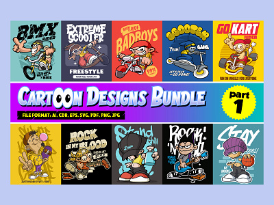 Cartoon Designs Bundle part 1 best cartoon best tshirt cartoon cartoon bundle cartoon tshirt hiphop