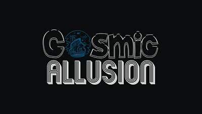 Cosmic Allusion graphic design retro typography