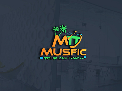 travel agency logo 3d branding graphic design logo motion graphics