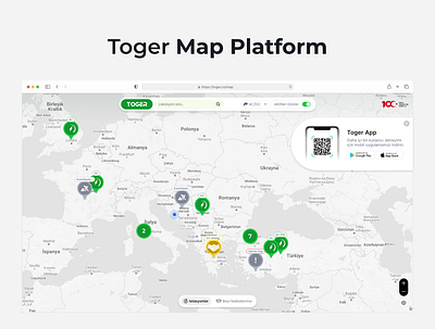 Toger Map Platform Design design map platform ui