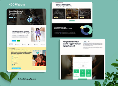 NGO Web Design branding graphic design ui