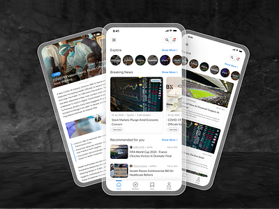 News App 🗞️ branding breakingnews dailyheadlines globalnews graphic design newsapp newsonthego realtimenews stayinformed topstories trendingnow ui yournewshub