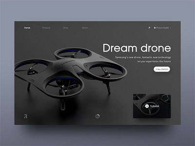 Samsung's New Drone Landing Page concept drone landing page samsung ui uiux ux web webdesign