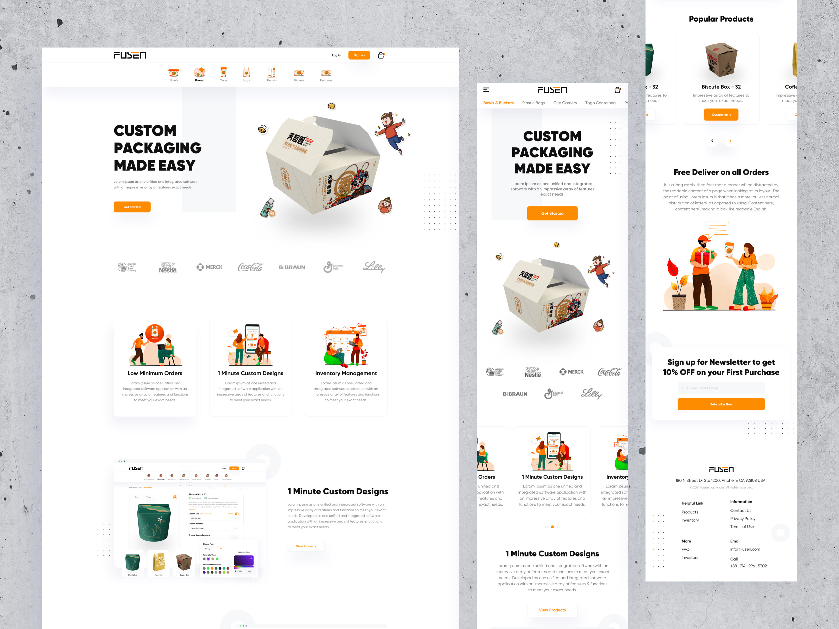 Example of Ecommerce Website Design / Web Design