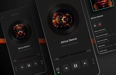 Music player app design music ui ux