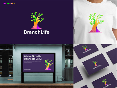 BranchLife branding design graphic design illustration logo vector