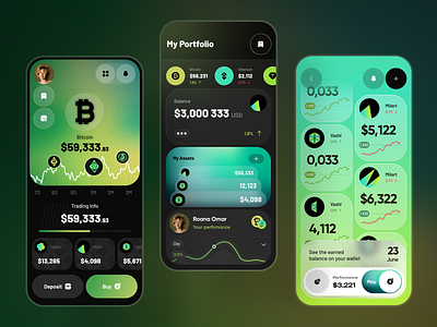 Crypto trading - Mobile app blockchain app crypto app crypto app concept crypto currency crypto payments crypto ui crypto wallet cryptocurrency exchange crypto mobile app trading trading app