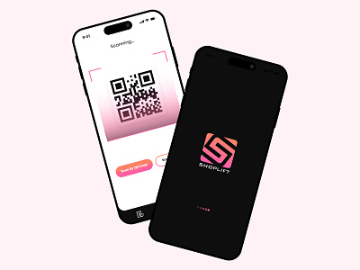 QR Code Scanner App graphic design mobile application qr code scanner ui ui design