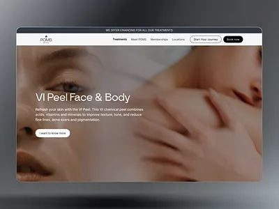 Beauty and Wellness Website beauty ui web web design web development wellness