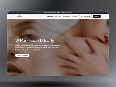 Beauty and Wellness Website beauty ui web web design web development wellness