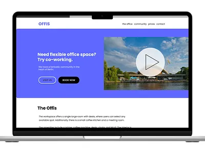 Offis web design ui webpage
