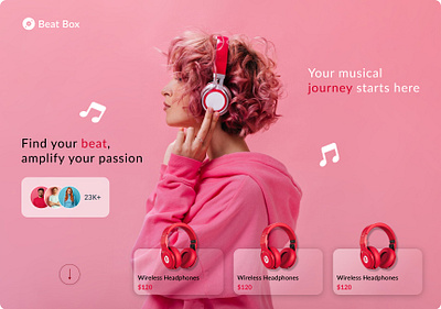 Music Website UI Design ui ux website design