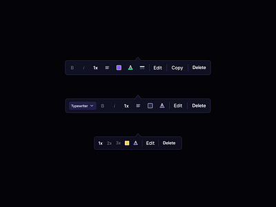 Format Tooltip - Storyly Old UI icon product design ux wysiwyg