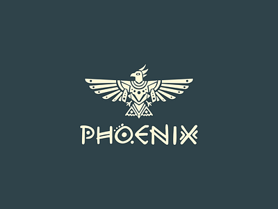 Phoenix Logo branding design graphic design illustration lettering logo typography vector