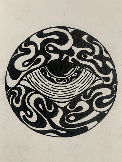 Hallucination 幻覺 black art branding design graffiti illustration line art logo point art tattoo ui
