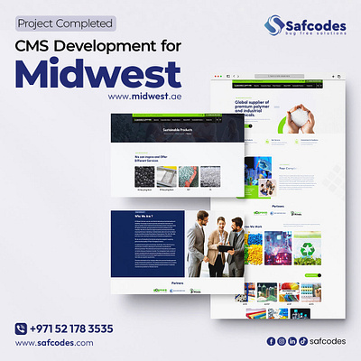 Safcodes Completes CMS Development for Midwest web designer in dubai