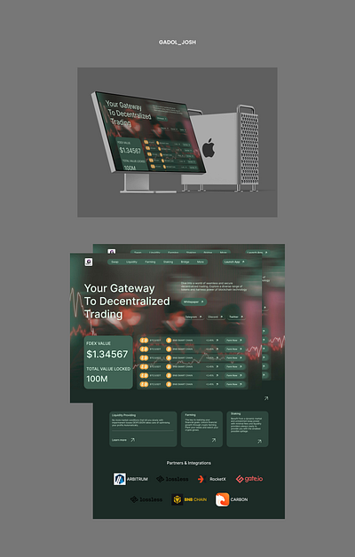 FOREX WEB3 PAGE branding illustration landingpage product design ui webapp website