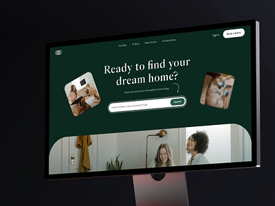 Real Estate Landing Page daily ui landingpage minimal real estate ui web