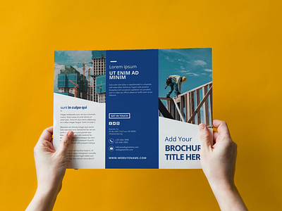 Corporate Bi-Fold Brochure Design brochure canva design temaplate