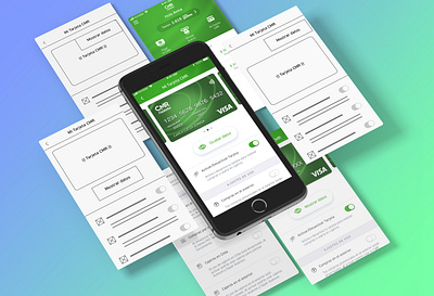 Credit Card Payment App UI/UX Design app app design bank banking credit card fintech mobile mobile design payment uiux wireframe